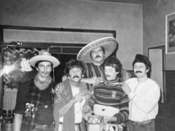 Carnevale in pizzeria Roberto Mino Dino Carlo Angelo '70